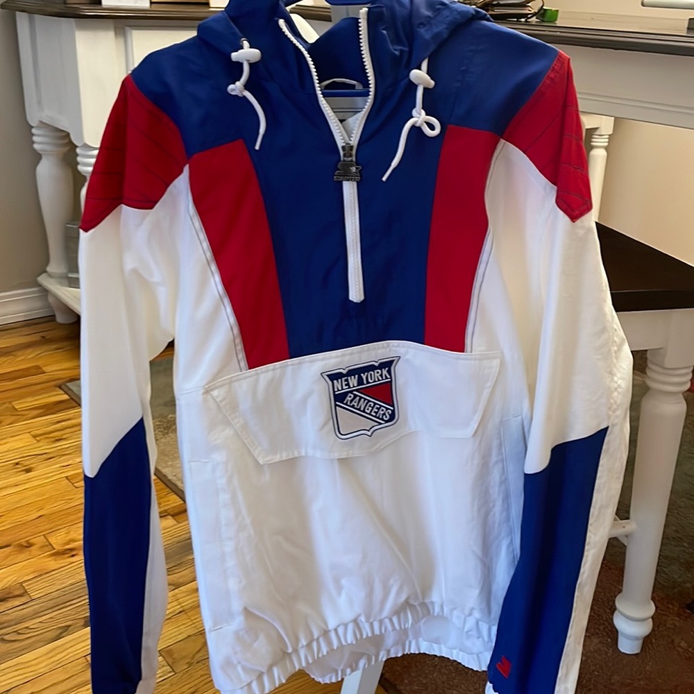 New York rangers starter pullover wind breaker NWT